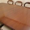 ANTIQUE - LARGE VICTORIAN DINING TABLE AND 8 VINTAGE CHAIRS - SUITE