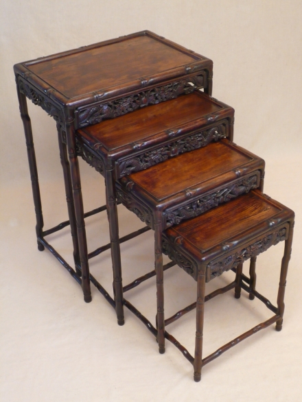 ANTIQUE - NEST OF FOUR CHINESE TABLES-COFFEE TABLES 01.jpg