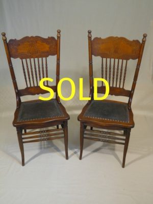 ANTIQUE - PAIR OF AMERICAN GINGER BREAD CHAIRS 01.jpg