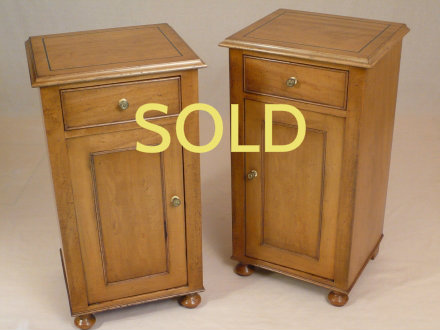 SOLD --- ANTIQUE - PAIR OF BEDSIDE CABINETS --- SOLD
