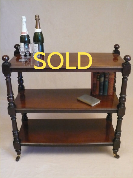 SOLD --- ANTIQUE - VICTORIAN THREE-TIER BUFFET --- SOLD