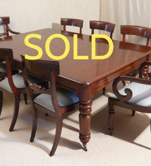 ANTIQUE - A 19TH CENTURY DINING SUITE 8 MAHOGANY CHAIRS/TABLE 01.jpg