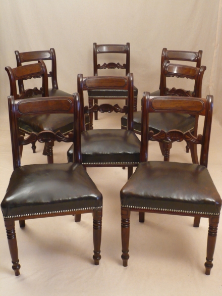 Set of 8 Regency Period Chairs