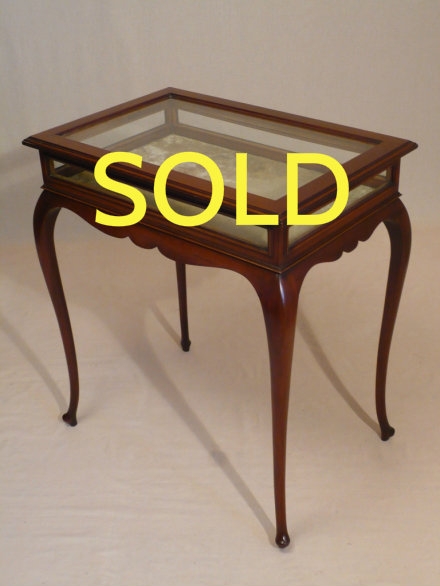 SOLD --- ANTIQUE - EDWARDIAN TABLE DISPLAY CABINET --- SOLD