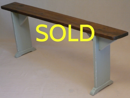 SOLD --- ANTIQUE - FRENCH FARMHOUSE BENCH --- SOLD