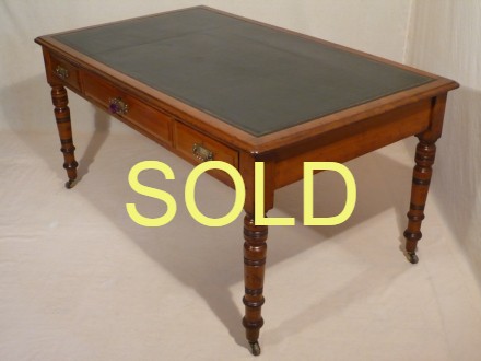 SOLD --- ANTIQUE - VICTORIAN LIBRARY/WRITING TABLE --- SOLD