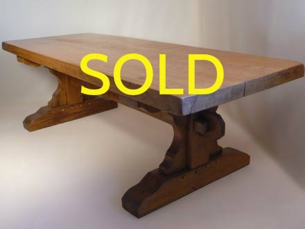 SOLD --- VINTAGE - MASSIVE 17TH CENTURY STYLE REFECTORY TABLE --- SOLD