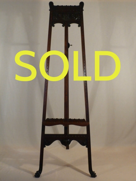 SOLD --- ANTIQUE - FRENCH 19TH CENTURY GALLERY EASEL --- SOLD