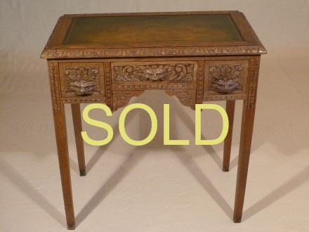 SOLD --- ANTIQUE - VICTORIAN WRITING TABLE --- SOLD