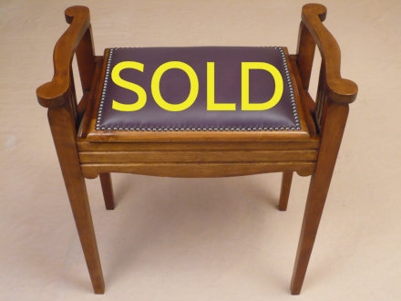 SOLD --- ANTIQUE - EDWARDIAN PIANO STOOL --- SOLD